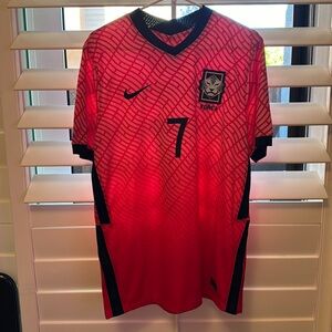 Nike Red and Black Korea Soccer Jersey HM Son - Son Heung-min LAFC